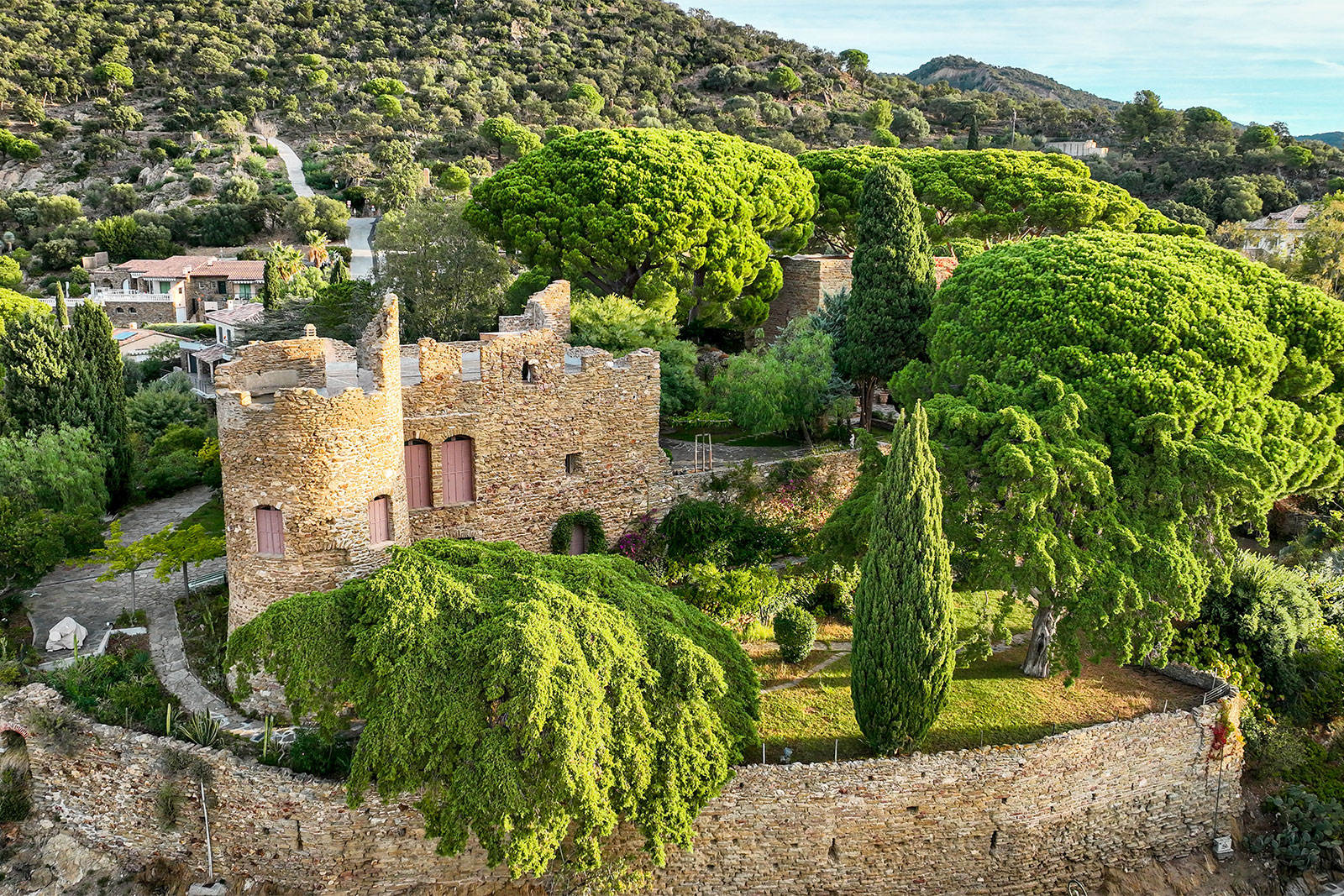 Vue du château de Bormes les Mimosas