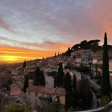 Coucher de soleil Bormes les Mimosas