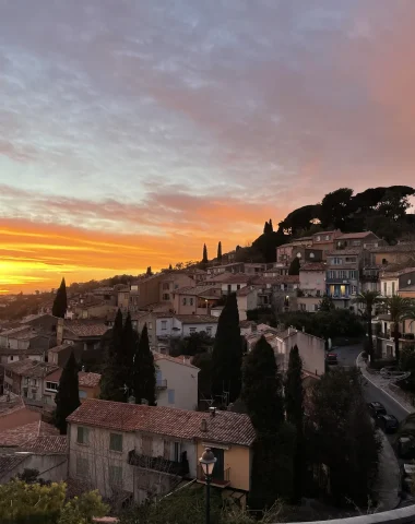 Coucher de soleil Bormes les Mimosas