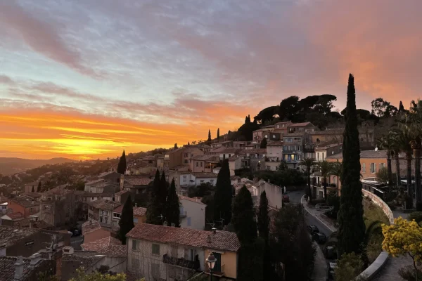 Coucher de soleil Bormes les Mimosas