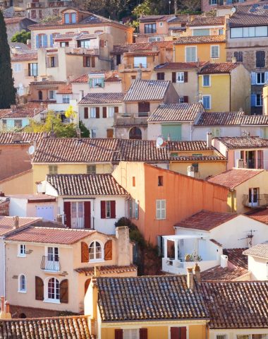 Vue du village Bormes les Mimosas